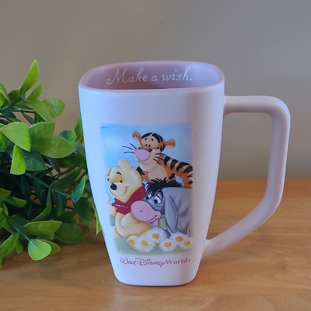 Disney World Winnie the Pooh And Friends 'Make A Wish' Ceramic Mug